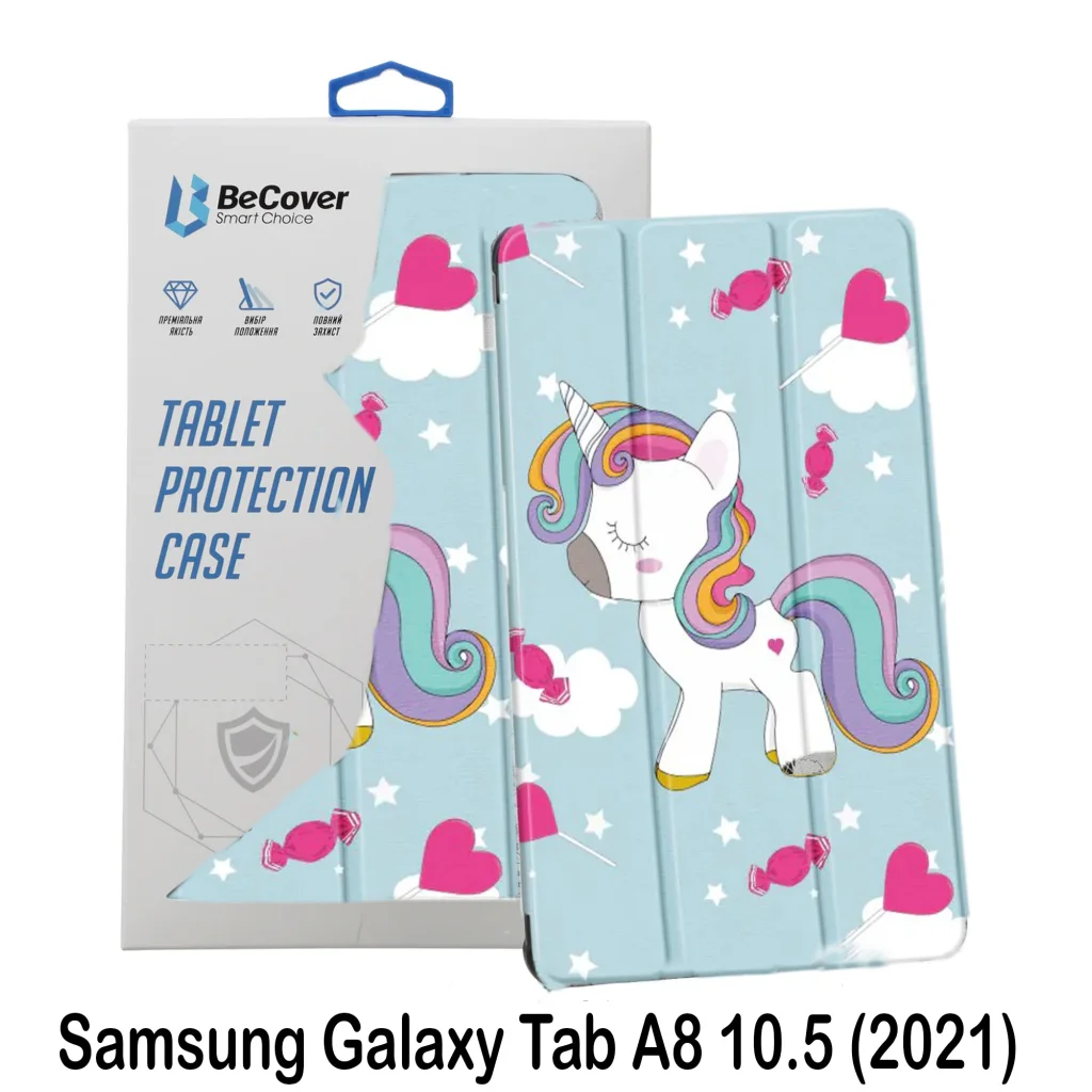 Чохол-книжка BeCover Smart Case для Samsung Galaxy Tab A8 10.5 (2021) SM-X200 / SM-X205 Unicorn (707578)