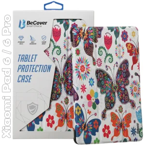 Колір: Білий - Чохол-книжка BeCover Smart Case для Xiaomi Mi Pad 6 / 6 Pro 11" Butterfly (709492)