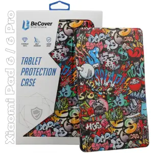Колір: Чорний - Чохол-книжка BeCover Smart Case для Xiaomi Mi Pad 6 / 6 Pro 11" Graffiti (709496)