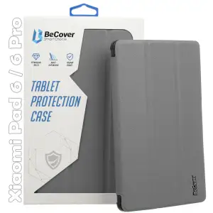 Колір: Сірий - Чохол-книжка BeCover Smart Case для Xiaomi Mi Pad 6 / 6 Pro 11" Gray (709497)