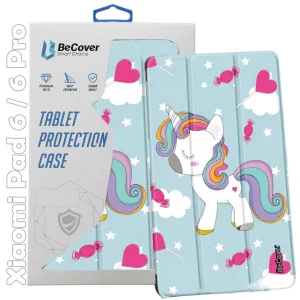 Колір: Блакитний - Чохол-книжка BeCover Smart Case для Xiaomi Mi Pad 6 / 6 Pro 11" Unicorn (709508)