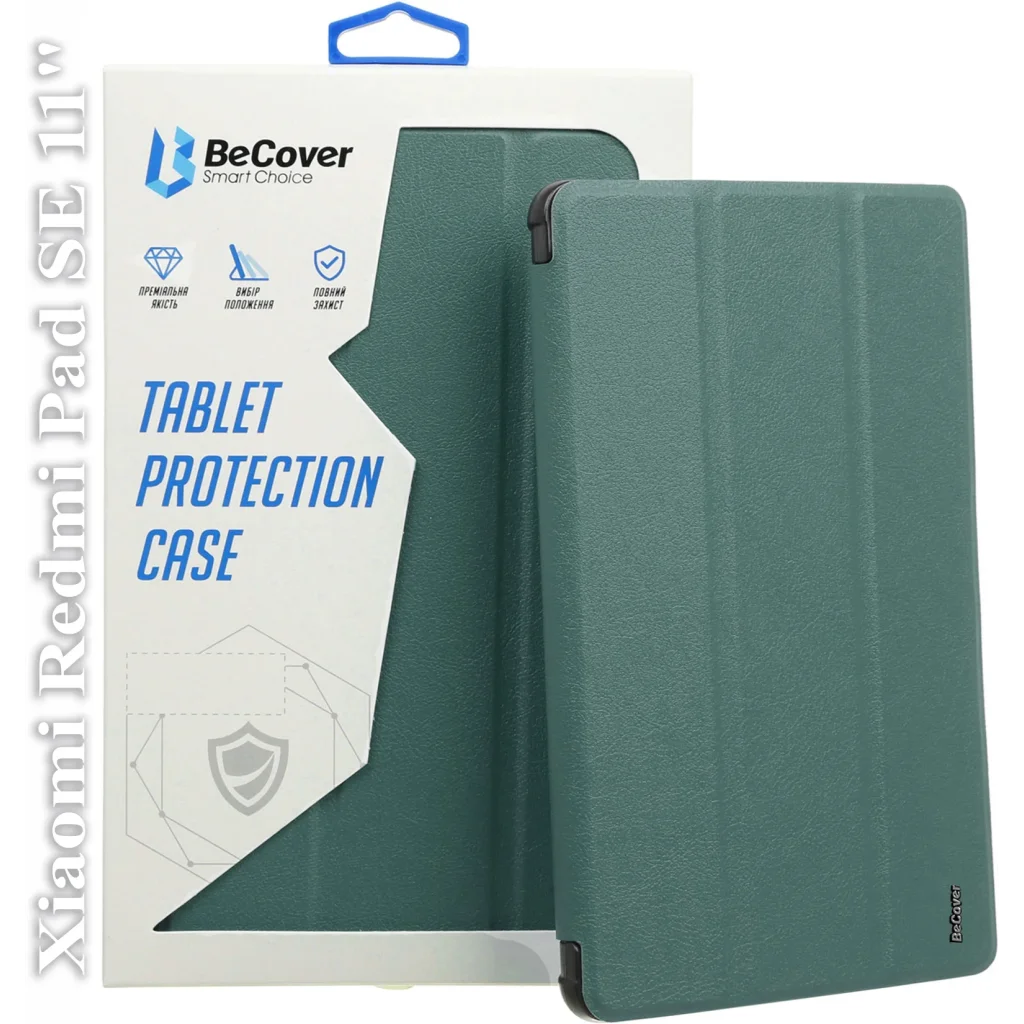 Чохол-книжка BeCover Smart Case для Xiaomi Redmi Pad SE 11 Dark Green (709859)
