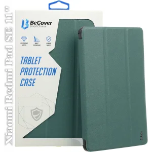 Колір: Зелений - Чохол-книжка BeCover Smart Case для Xiaomi Redmi Pad SE 11 Dark Green (709859)