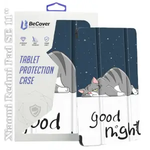 Колір: Синій - Чохол-книжка BeCover Smart Case для Xiaomi Redmi Pad SE 11 Good Night (709868)
