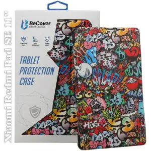 Колір: Чорний - Чохол-книжка BeCover Smart Case для Xiaomi Redmi Pad SE 11 Graffiti (709869)