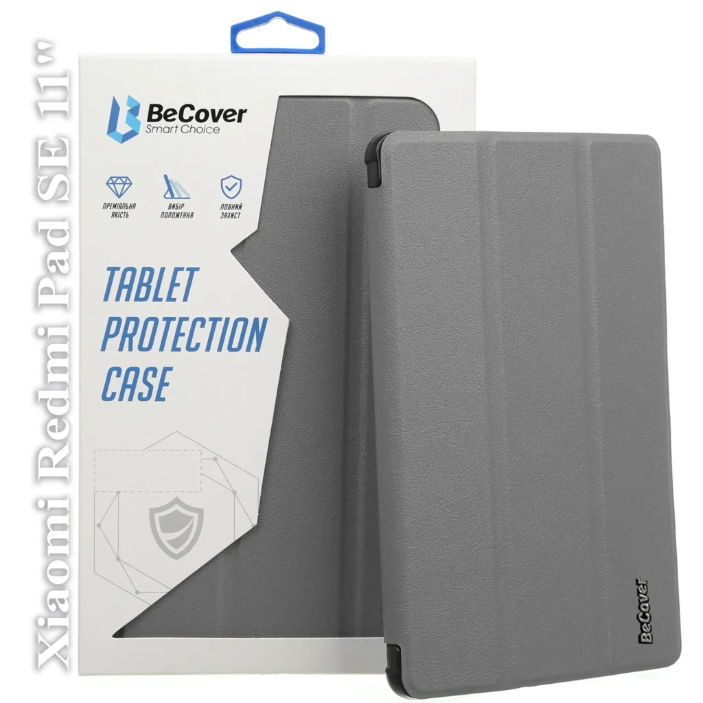 Чохол-книжка BeCover Smart Case для Xiaomi Redmi Pad SE 11 Gray (709860)