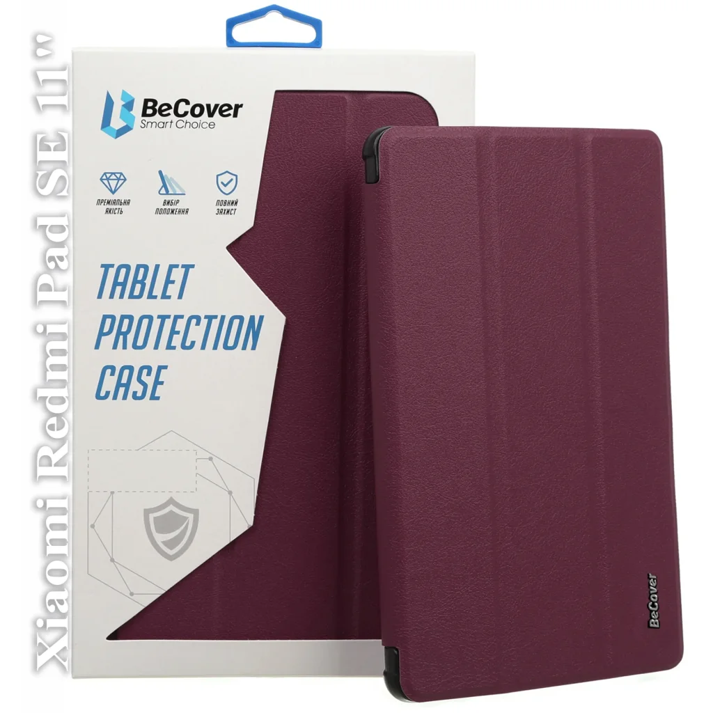 Чохол-книжка BeCover Smart Case для Xiaomi Redmi Pad SE 11 Red Wine (709863)