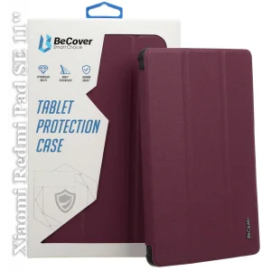Колір: Бордовий - Чохол-книжка BeCover Smart Case для Xiaomi Redmi Pad SE 11 Red Wine (709863)
