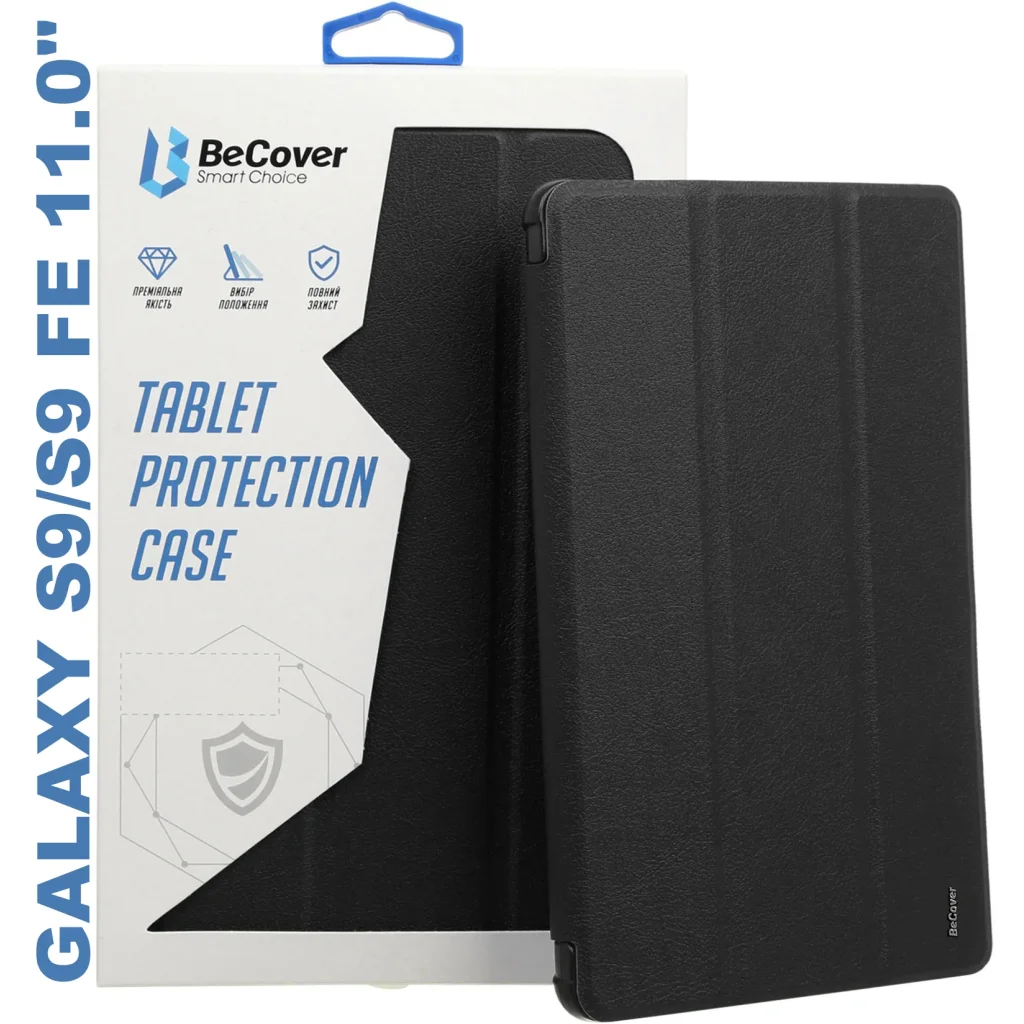 Чохол-книжка Soft Edge BeCover з кріпленням для стілусу для Samsung Galaxy Tab S9 (SM-X710/SM-X716)/S9 FE (SM-X510/SM-X516B) 11.0