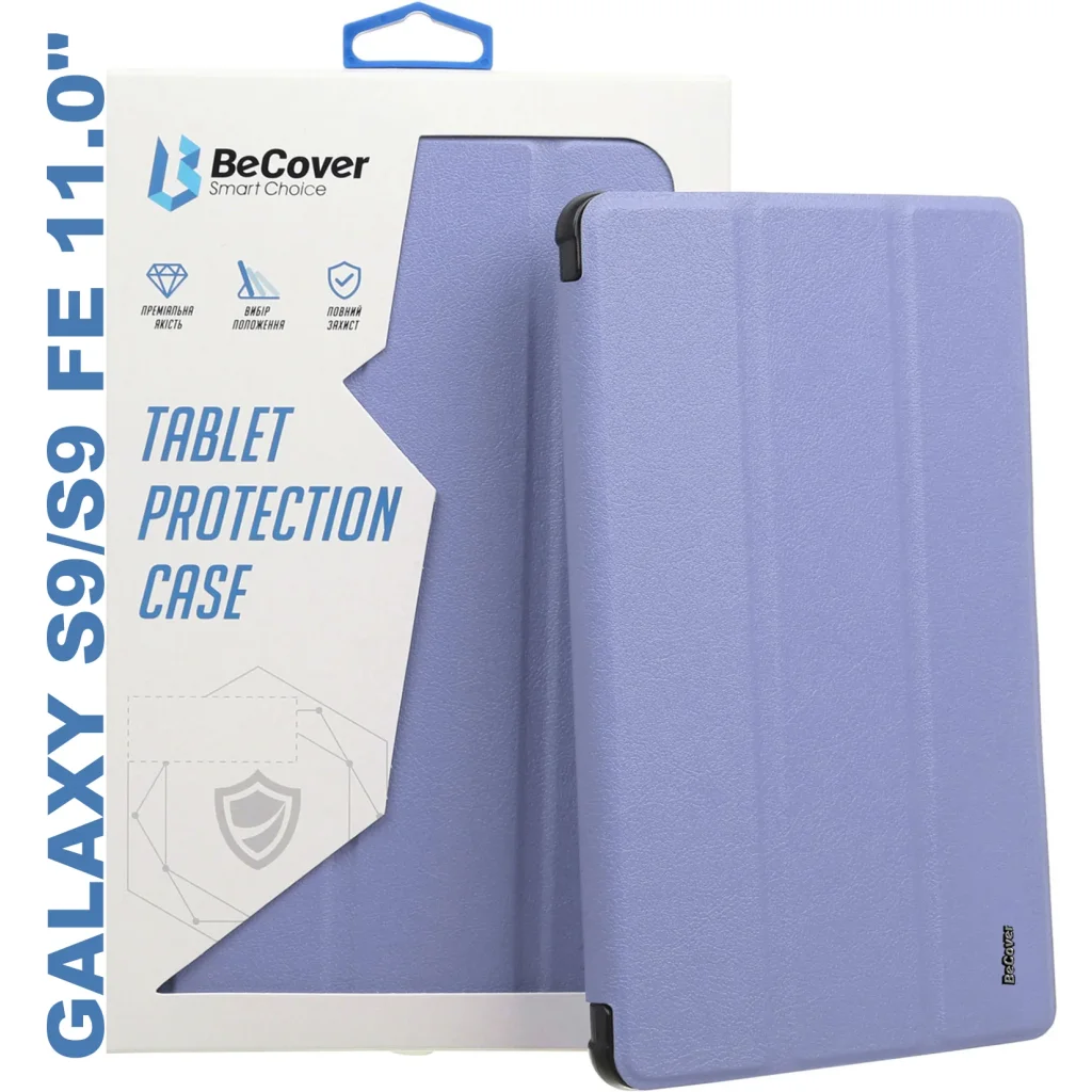 Чохол-книжка Soft Edge BeCover з кріпленням для стілусу для Samsung Galaxy Tab S9 (SM-X710/SM-X716)/S9 FE (SM-X510/SM-X516B) 11.0