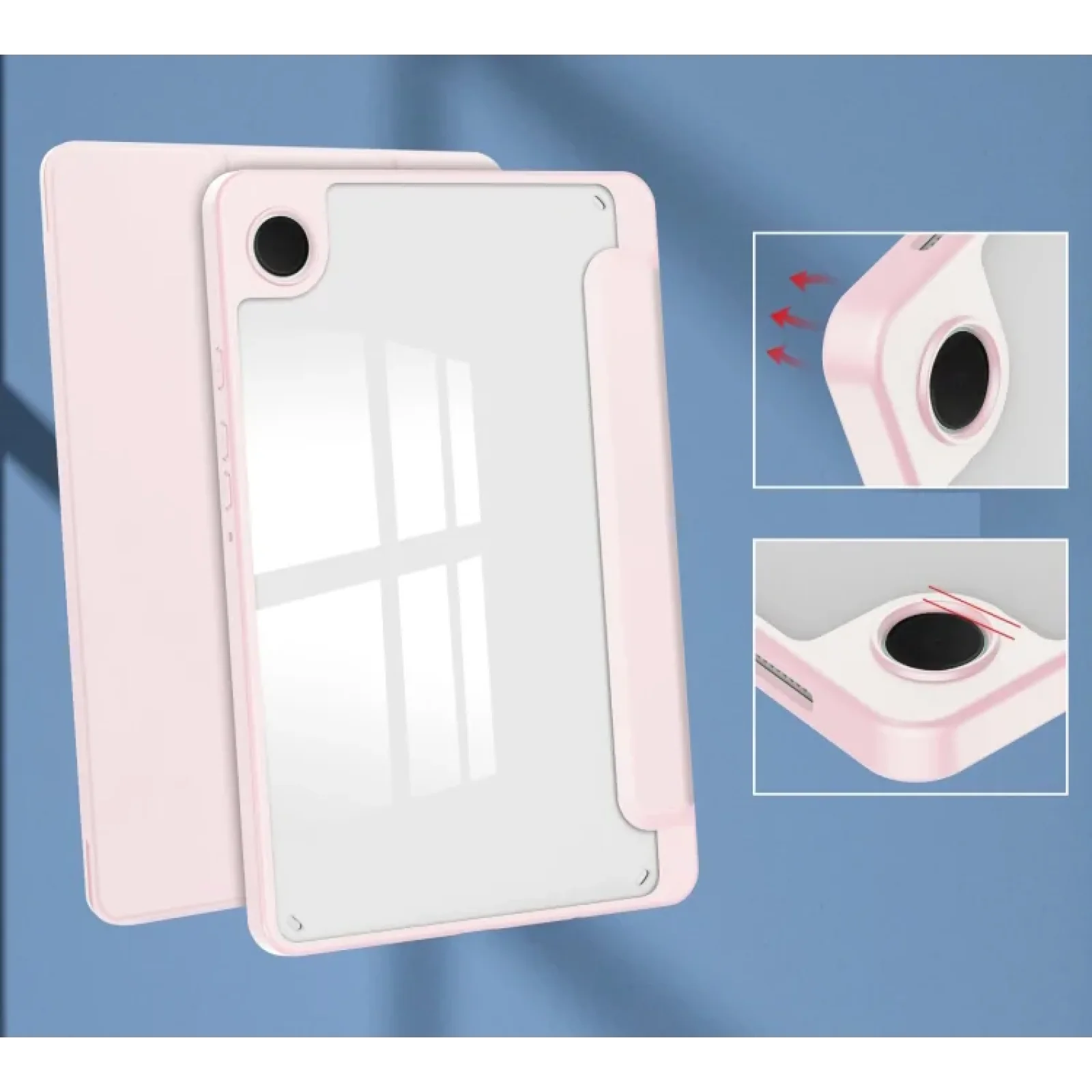 Чохол-книжка Soft Edge BeCover з кріпленням для стілусу для Samsung Galaxy Tab A9 SM-X115 8.7
