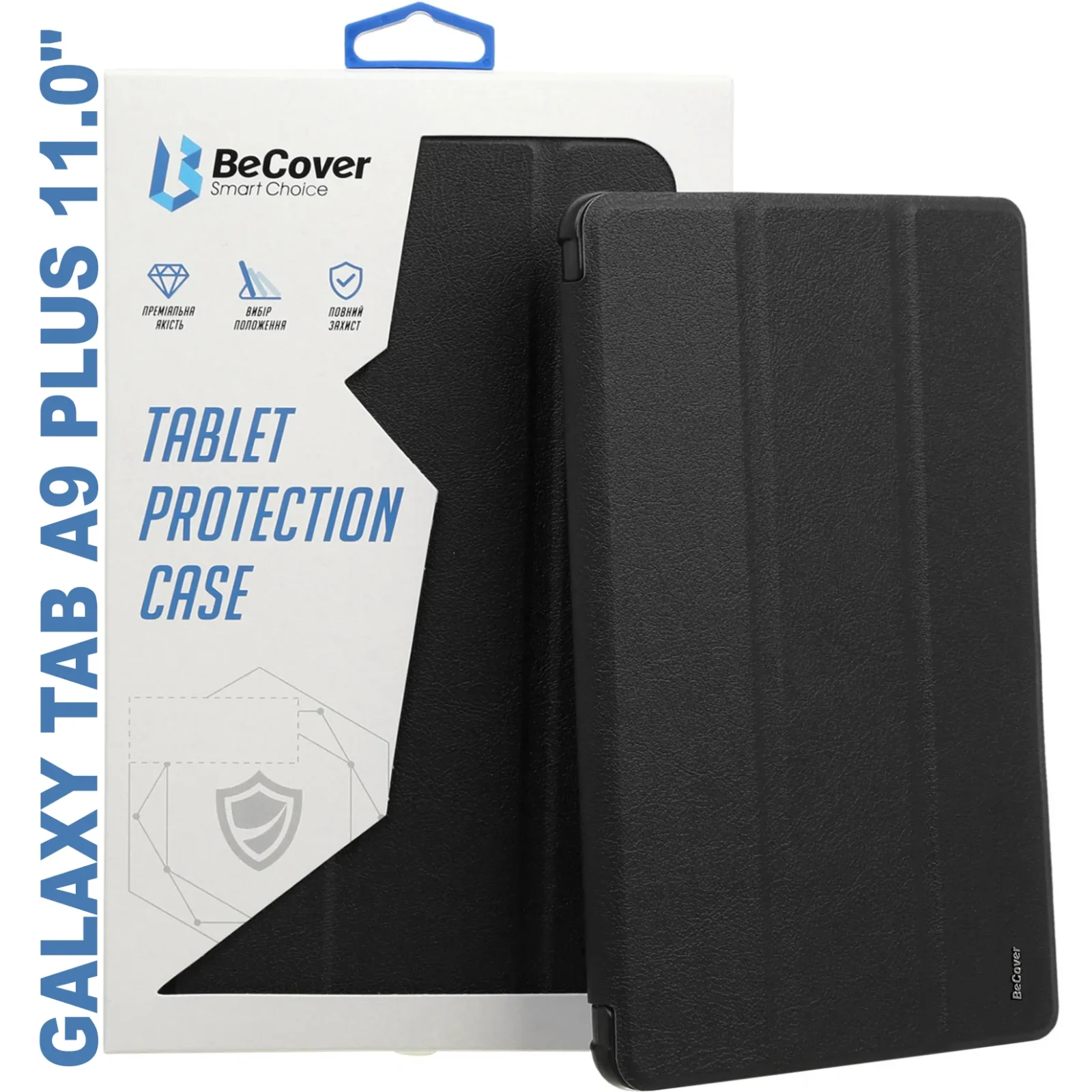 Чохол-книжка Soft Edge BeCover з кріпленням для стілусу для Samsung Galaxy Tab A9 Plus SM-X210/SM-X215/SM-X216 11.0