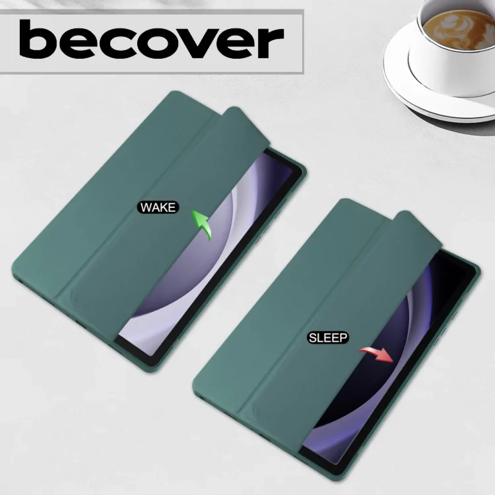Чохол-книжка Soft Edge BeCover з кріпленням для стілусу для Samsung Galaxy Tab A9 Plus SM-X210/SM-X215/SM-X216 11.0