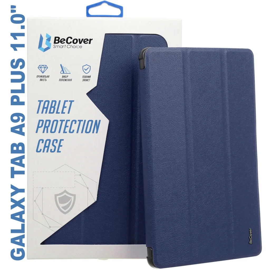Чохол-книжка Soft Edge BeCover з кріпленням для стілусу для Samsung Galaxy Tab A9 Plus SM-X210/SM-X215/SM-X216 11.0
