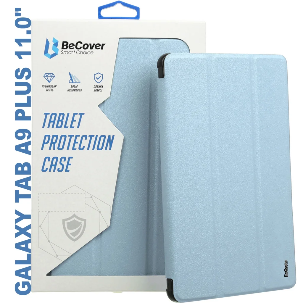 Чохол-книжка Soft Edge BeCover з кріпленням для стілусу для Samsung Galaxy Tab A9 Plus SM-X210/SM-X215/SM-X216 11.0