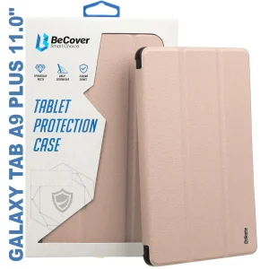 Чохол-книжка Soft Edge BeCover з кріпленням для стілусу для Samsung Galaxy Tab A9 Plus SM-X210/SM-X215/SM-X216 11.0" Pink (710370)
