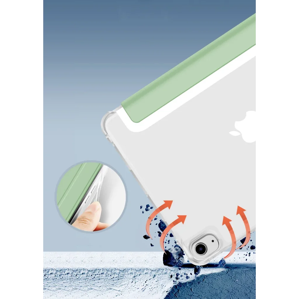 Чехол-книжка Soft Edge BeCover с креплением Apple Pencil для Apple iPad mini 6 2021 Green (706805)