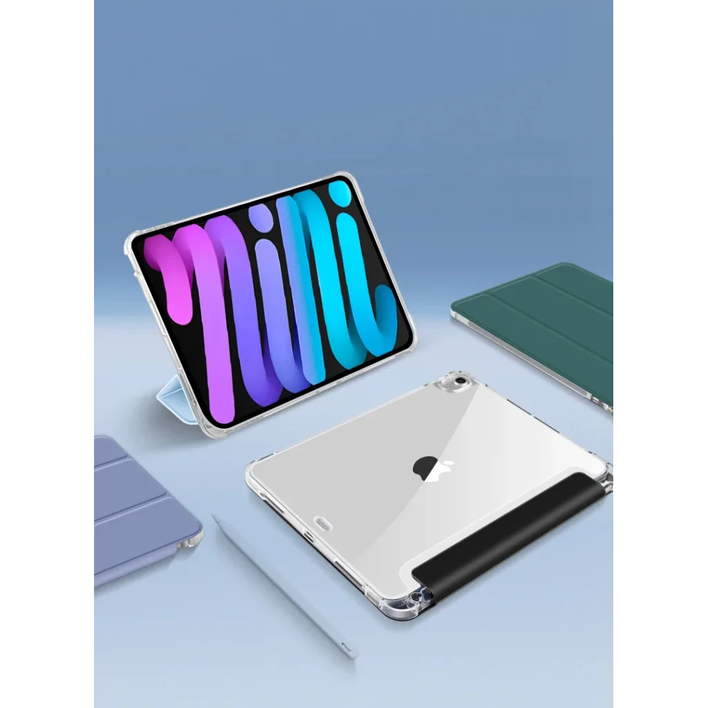 Чехол-книжка Soft Edge BeCover с креплением Apple Pencil для Apple iPad mini 6 2021 Gray (706806)
