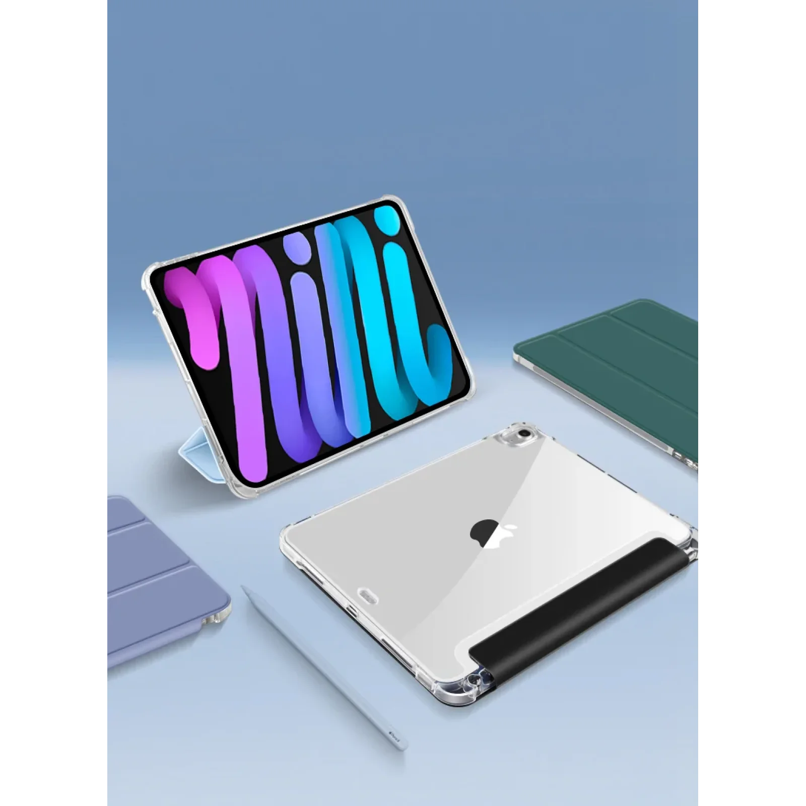 Чохол-книжка Soft Edge BeCover з кріпленням Apple Pencil для Apple iPad mini 6 2021 Gray (706806)