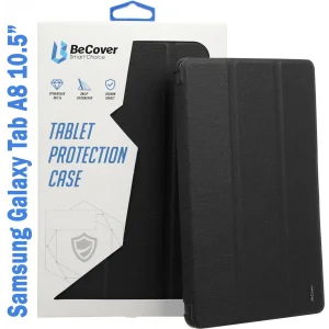 Цвет: Черный - Чехол-книжка Soft Edge BeCover с креплением для стілусу для Samsung Galaxy Tab A8 10.5 (2021) SM-X200 / SM-X205 Black (708356)