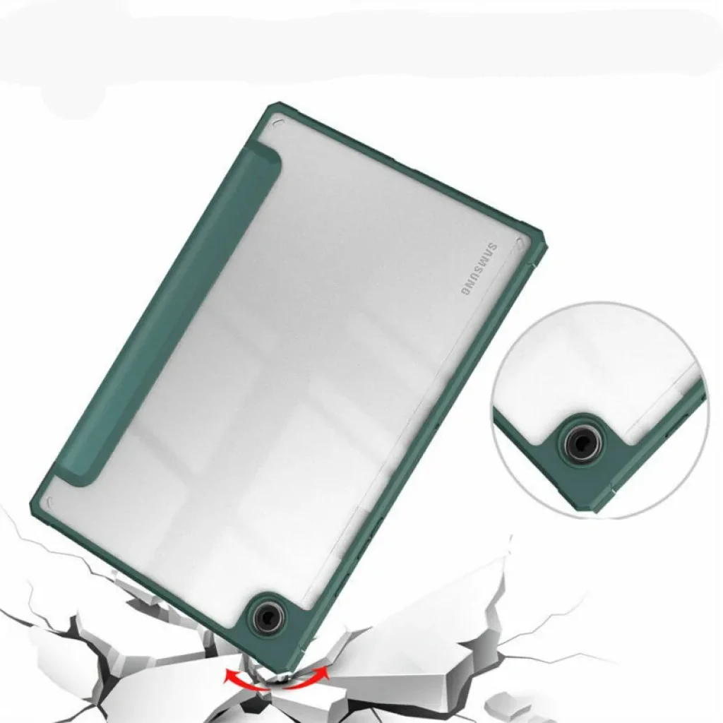 Чехол-книжка Soft Edge BeCover с креплением для стілусу для Samsung Galaxy Tab A8 10.5 (2021) SM-X200 / SM-X205 Dark Green (708358)