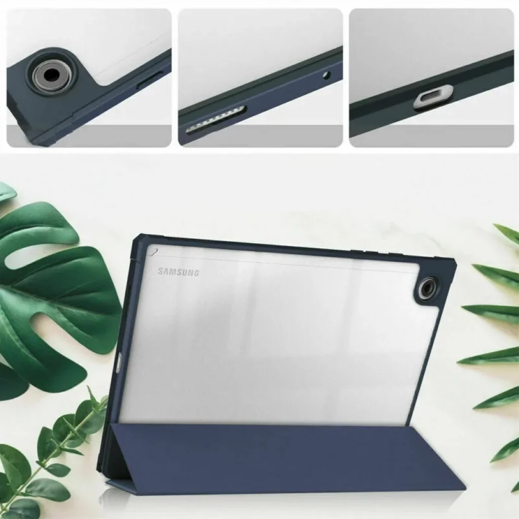 Чохол-книжка Soft Edge BeCover з кріпленням для стілусу для Samsung Galaxy Tab A8 10.5 (2021) SM-X200 / SM-X205 Deep Blue (708357)