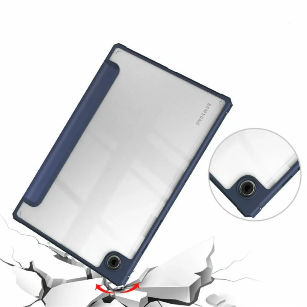 Чохол-книжка Soft Edge BeCover з кріпленням для стілусу для Samsung Galaxy Tab A8 10.5 (2021) SM-X200 / SM-X205 Deep Blue (708357)