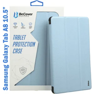 Чохол-книжка Soft Edge BeCover з кріпленням для стілусу для Samsung Galaxy Tab A8 10.5 (2021) SM-X200 / SM-X205 Light Blue (708331)