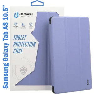 Цвет: Фиолетовый - Чехол-книжка Soft Edge BeCover с креплением для стілусу для Samsung Galaxy Tab A8 10.5 (2021) SM-X200 / SM-X205 Purple (708360)