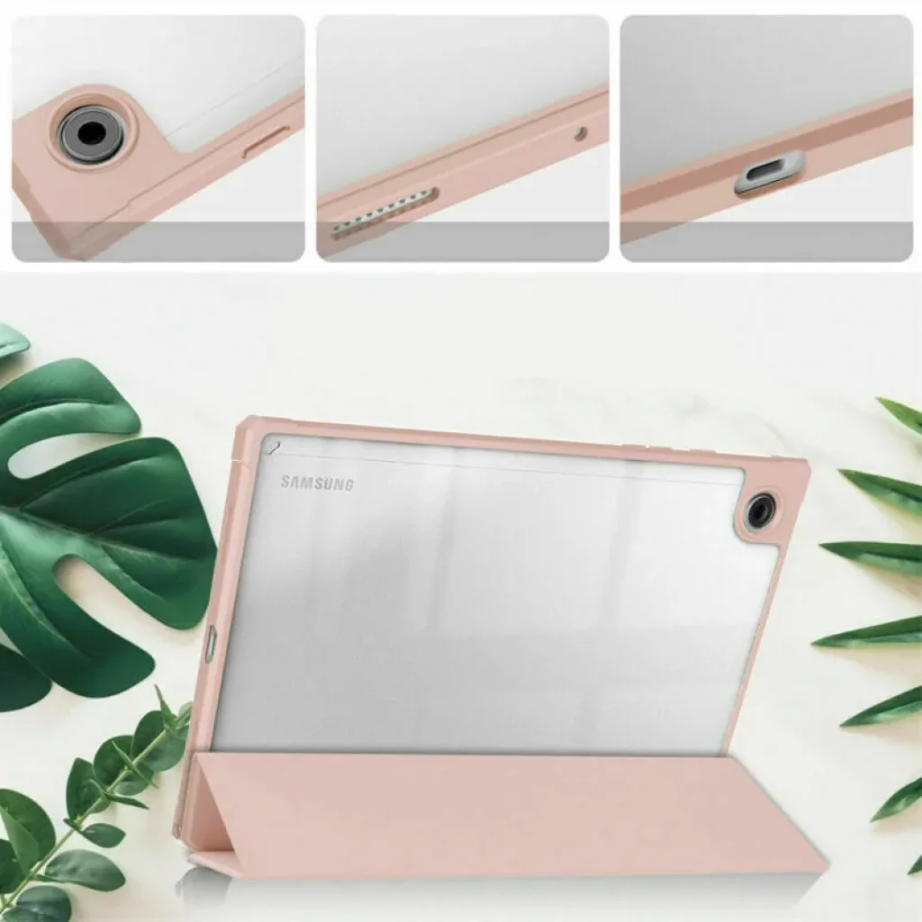 Чехол-книжка Soft Edge BeCover с креплением для стілусу для Samsung Galaxy Tab A8 10.5 (2021) SM-X200 / SM-X205 Rose Gold (708359)