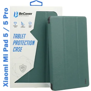 Цвет: Зеленый - Чехол-книжка Soft Edge BeCover с креплением для стілусу для Xiaomi Mi Pad 5 / 5 Pro Dark Green (708363)