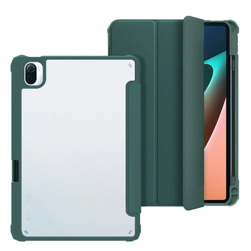 Чохол-книжка Soft Edge BeCover з кріпленням для стілусу для Xiaomi Mi Pad 5 / 5 Pro Dark Green (708363)