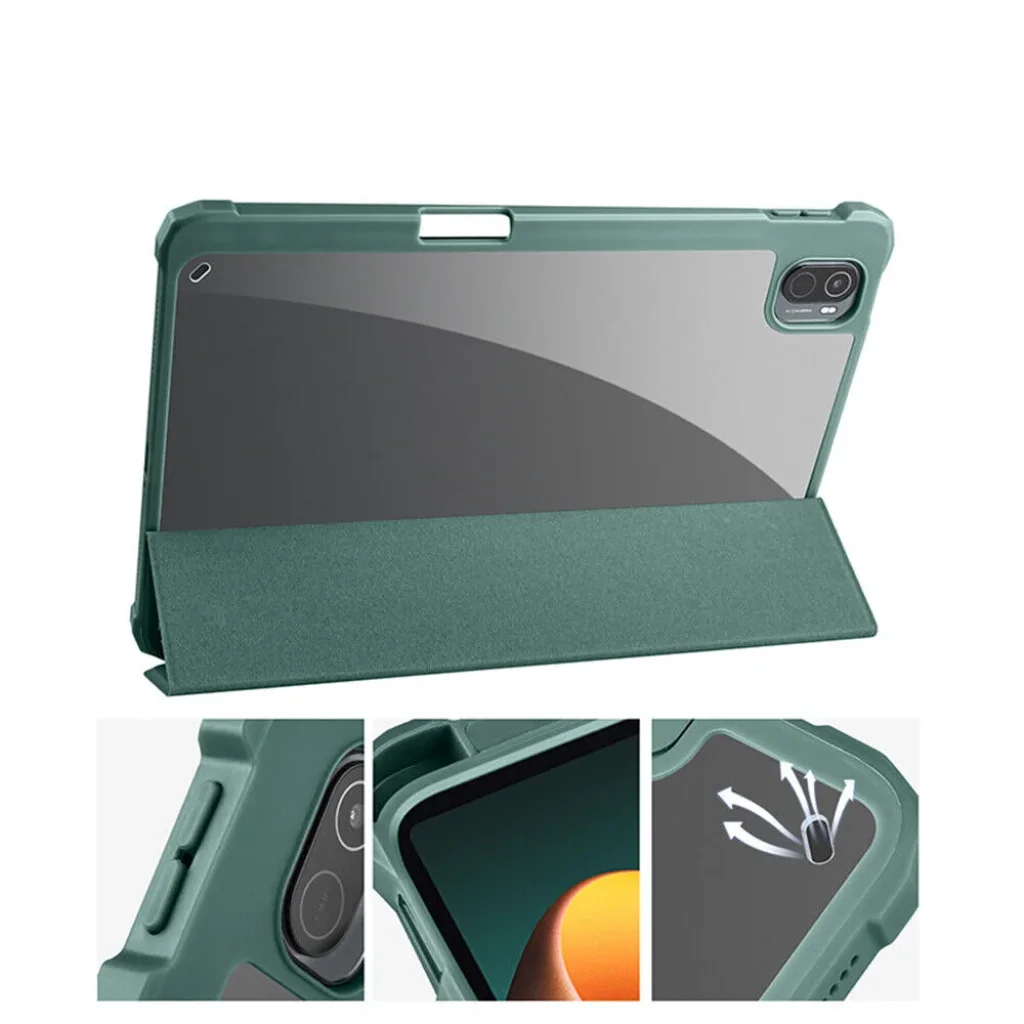 Чохол-книжка Soft Edge BeCover з кріпленням для стілусу для Xiaomi Mi Pad 5 / 5 Pro Dark Green (708363)