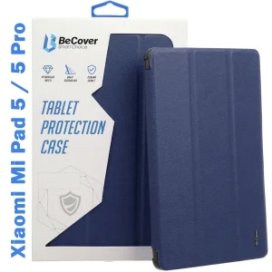 Цвет: Синий - Чехол-книжка Soft Edge BeCover с креплением для стілусу для Xiaomi Mi Pad 5 / 5 Pro Deep Blue (708362)