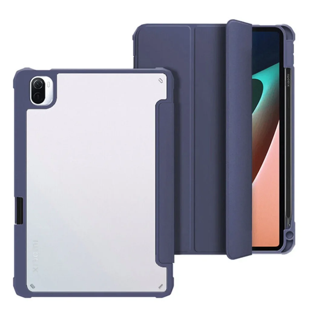 Чохол-книжка Soft Edge BeCover з кріпленням для стілусу для Xiaomi Mi Pad 5 / 5 Pro Deep Blue (708362)