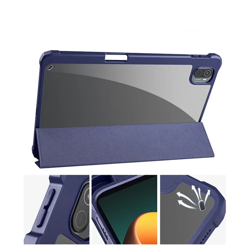 Чохол-книжка Soft Edge BeCover з кріпленням для стілусу для Xiaomi Mi Pad 5 / 5 Pro Deep Blue (708362)
