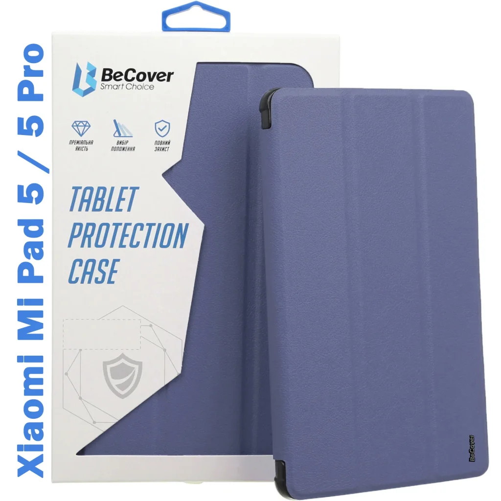 Чехол-книжка Soft Edge BeCover с креплением для стилуса для Xiaomi Mi Pad 5 / 5 Pro Purple (709235)