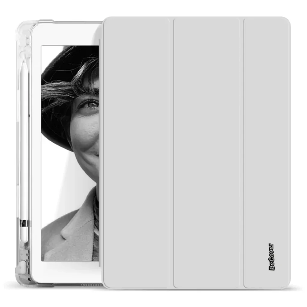 Чохол-книжка Soft TPU BeCover з кріпленням Apple Pencil для Apple iPad mini 6 2021 Gray (706755)