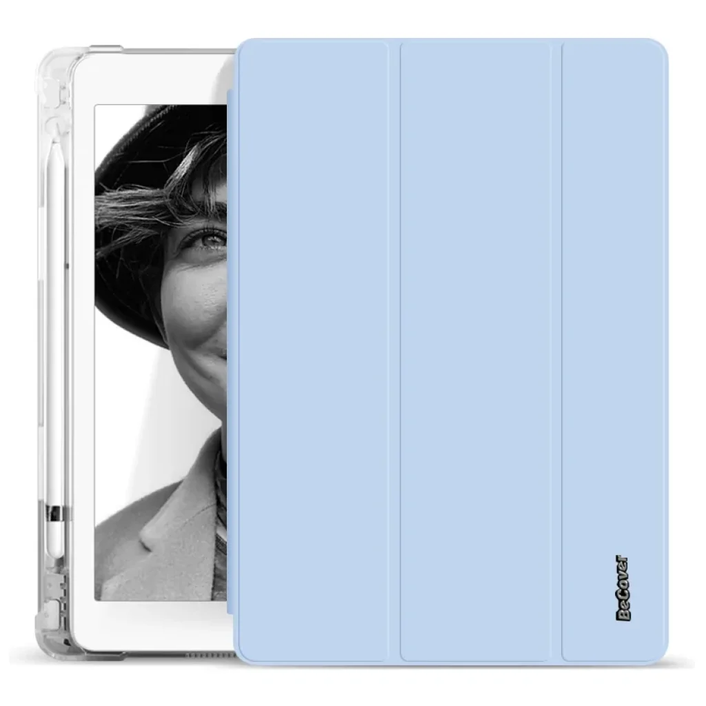 Чехол-книжка Soft TPU BeCover с креплением Apple Pencil для Apple iPad mini 6 2021 Light Blue (706757)