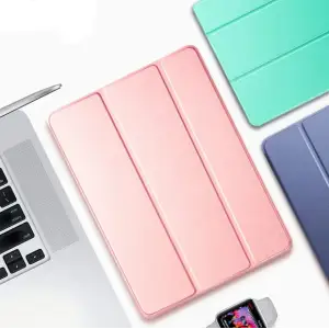 Чохол-книжка Soft Edge BeCover з кріпленням Apple Pencil для Apple iPad 10.2 2019/2020/2021 Rose Gold (709187)