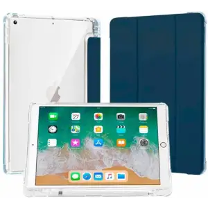 Цвет: Синий - Чехол-книжка TPU Edge BeCover с креплением Apple Pencil для Apple iPad 10.2 2019/2020/2021 Deep Blue (709237)