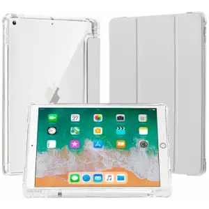 Цвет: Серый - Чехол-книжка TPU Edge BeCover с креплением Apple Pencil для Apple iPad 10.2 2019/2020/2021 Gray (709238)