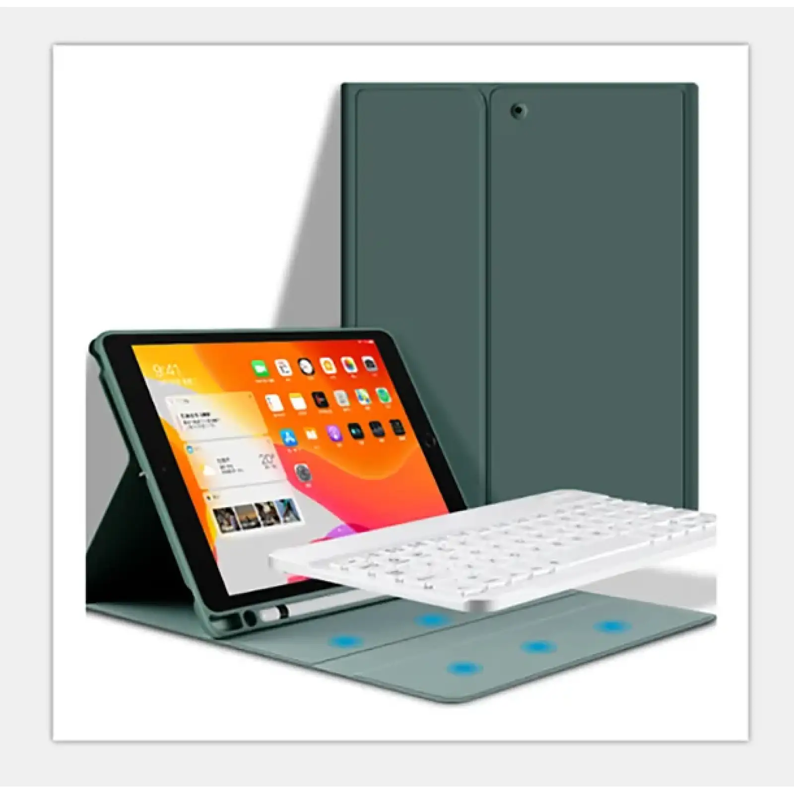 Чохол-книжка з бездротовою клавіатурою BeCover для Apple iPad Pro 11 2020/2021/2022 Dark Green (709680)