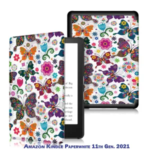 Цвет: Белый - Чехол-книжка BeCover Smart Case для Amazon Kindle Paperwhite 11th Gen. 2021 Butterfly (707210)