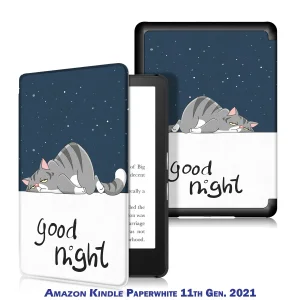 Цвет: Синий - Чехол-книжка BeCover Smart Case для Amazon Kindle Paperwhite 11th Gen. 2021 Good Night (707213)