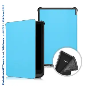 Колір: Синій - Чохол-книжка BeCover Smart Case для Pocketbook 6" 606/616/617/627/628/632 Touch HD 3/632 Plus/632 Aqua/633 Blue (707156)
