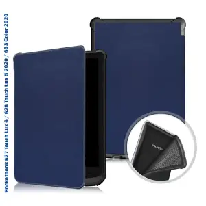Колір: Синій - Чохол-книжка BeCover Smart Case для Pocketbook 6" 606/616/617/627/628/632 Touch HD 3/632 Plus/632 Aqua/633 Deep Blue (707153)