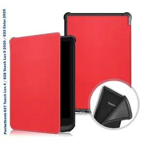 Колір: Червоний - Чохол-книжка BeCover Smart Case для Pocketbook 6" 606/616/617/627/628/632 Touch HD 3/632 Plus/632 Aqua/633 Red (707155)