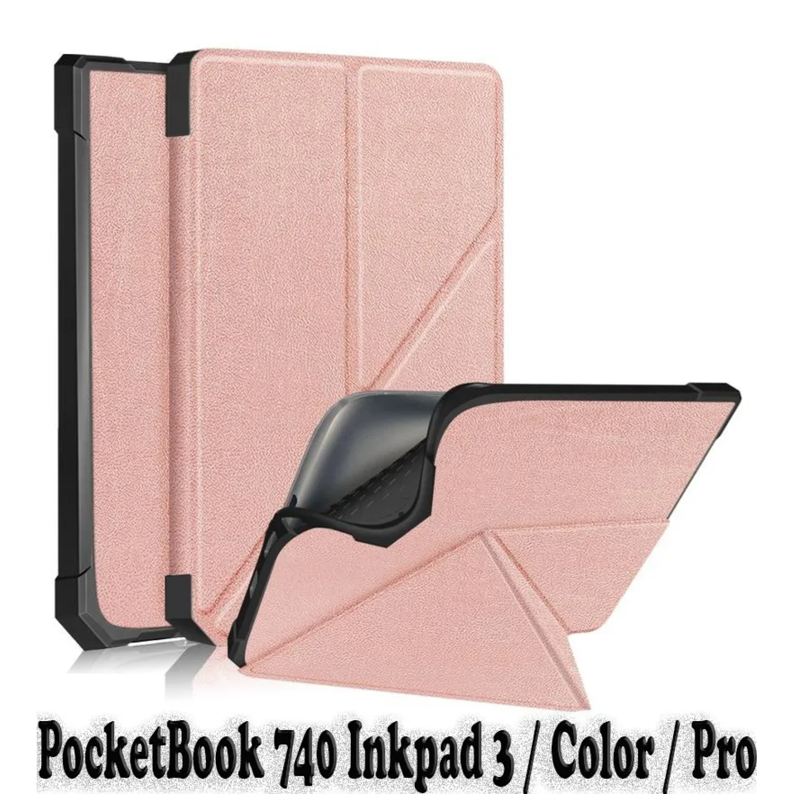Обкладинка Ultra Slim Origami BeCover для PocketBook 740 Inkpad 3 / Color / Pro Rose Gold (707456)