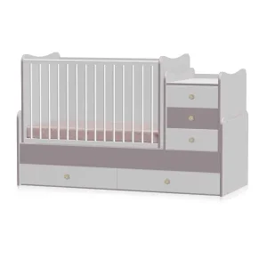 Кроватка-трансформер Lorelli MAXI PLUS (white/cappuccino)